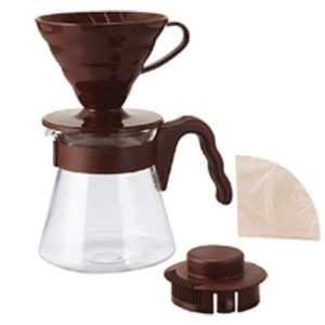 Dripper s konvičkou a filtry Hario VCSD-02CBR