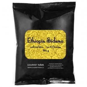 Etiopie Sidamo, zrnková káva arabica