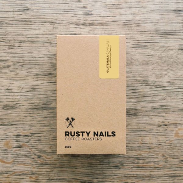 Káva Rusty Nails Canalaj Guatemala 250g, zrnková