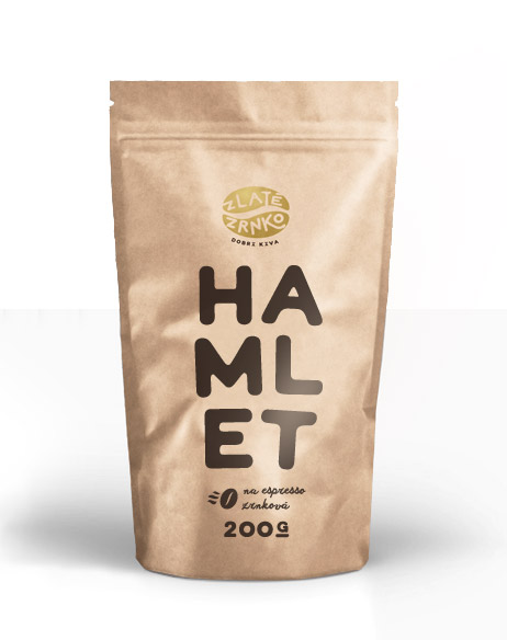 Káva Zlaté Zrnko - Hamlet (Zmes arabica 50% a robusta 50%) "VÝRAZNÝ"