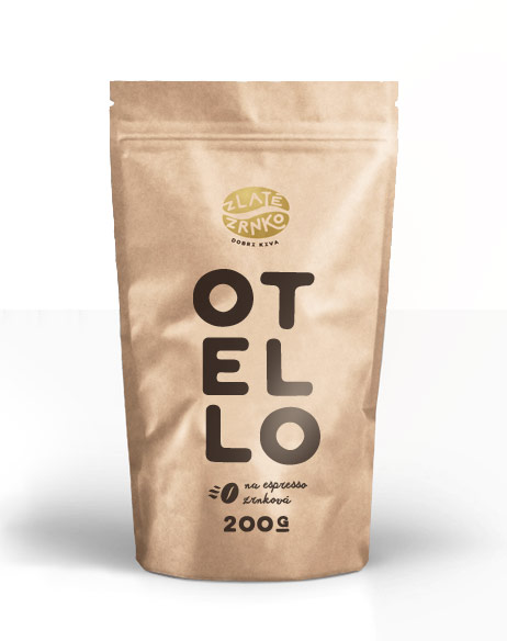Káva Zlaté Zrnko - Otello (Zmes arabica 65% a robusta 35%) "HORKÝ"