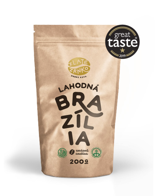 Káva Zlaté Zrnko - Brazílie - "LAHODNÁ"